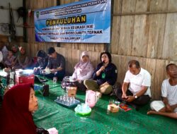 DKP3 Balangan Gelar Penyuluhan Biosecurity Ternak bagi Kelompok Peternak di Desa Nungka